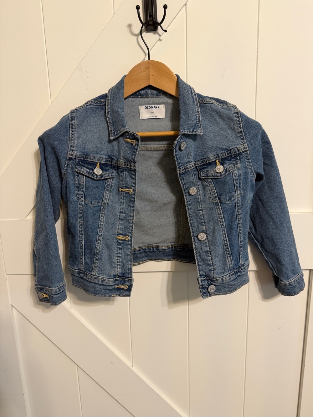Old Navy Girls 6/7 Blue Denim Jacket Classic